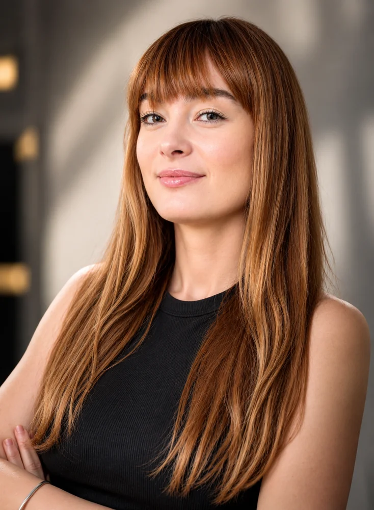 Profesionalni studio portret žene — Gallaxi fotografski studio, Zagreb Gundulićeva